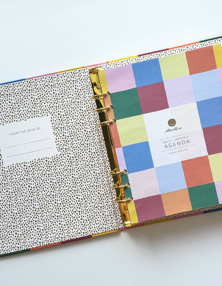 Rainbow Check Perpetual Planner