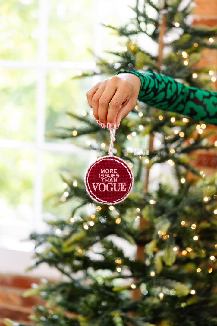 More Issues Needlepoint Ornament