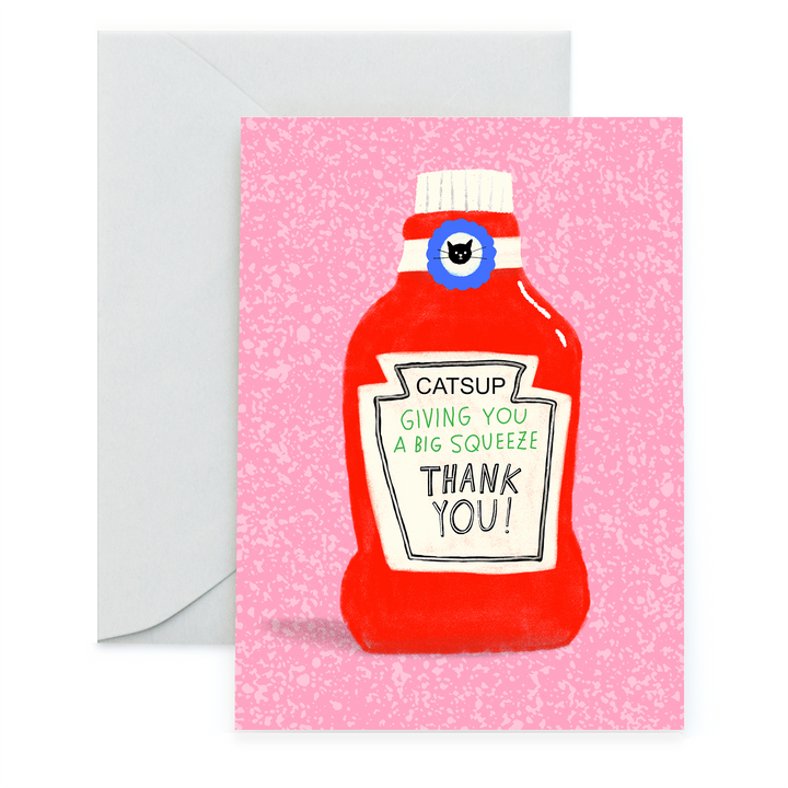 Catsup Thank You Card