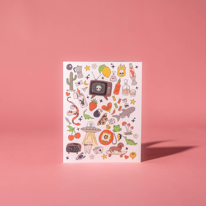 Retro Fun Illustrated Card