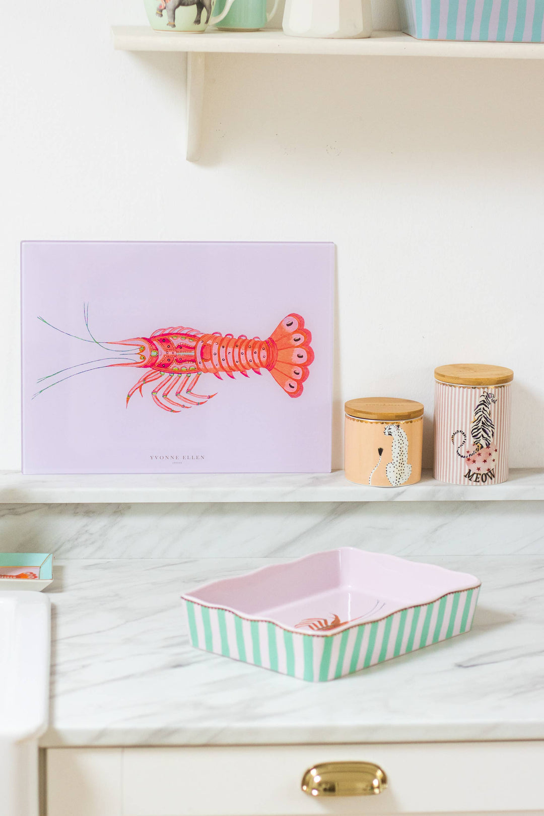 Lobster Glass Worktop Saver