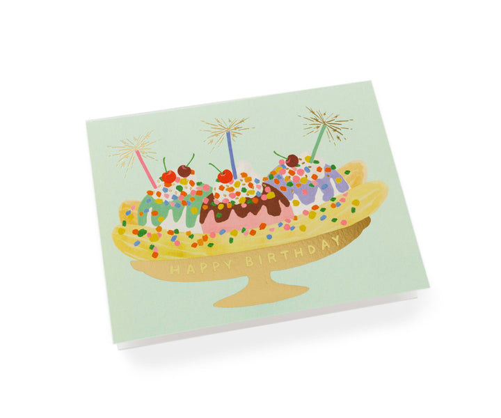 Banana Split Birthday Card