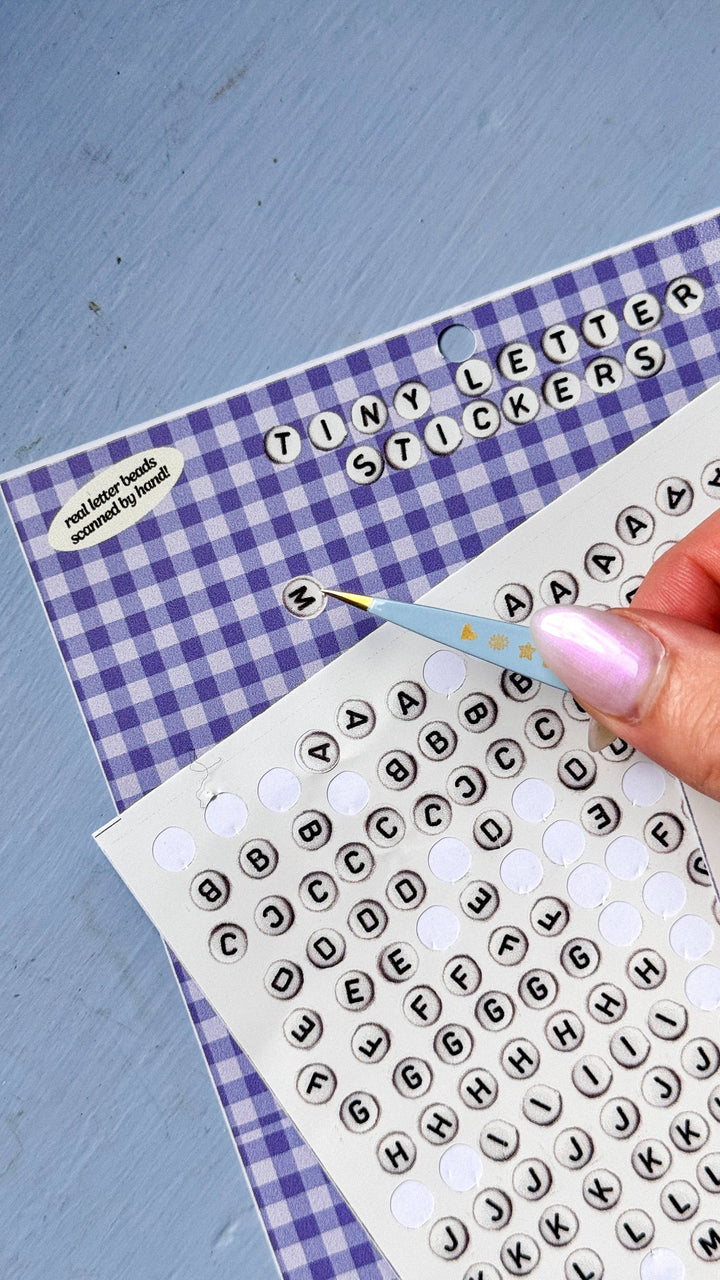Bead Letter Stickers!
