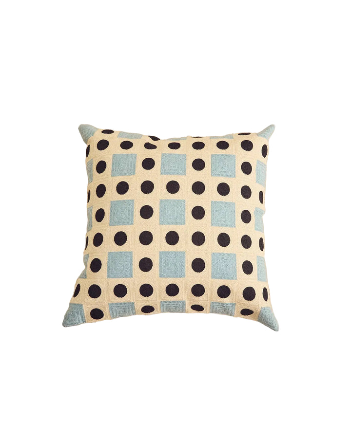 Rivet Embroidered Pillow