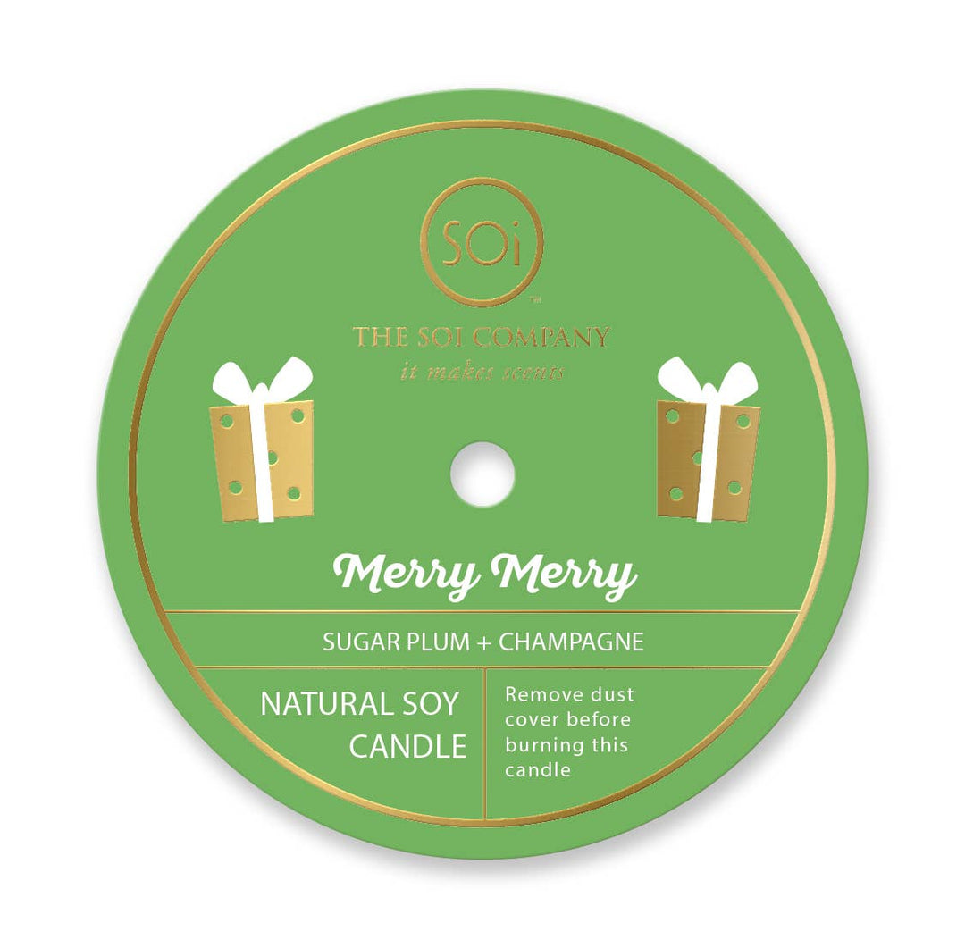 Merry Merry Icon Candle
