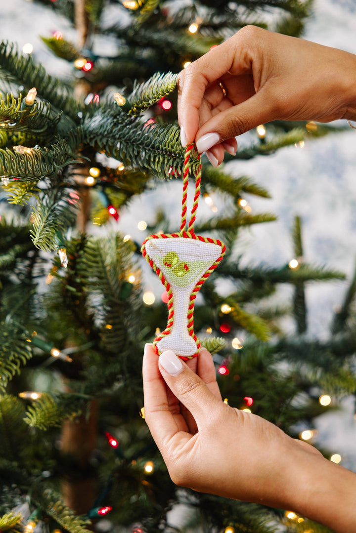 Dirty Martini Needlepoint Icon Ornament