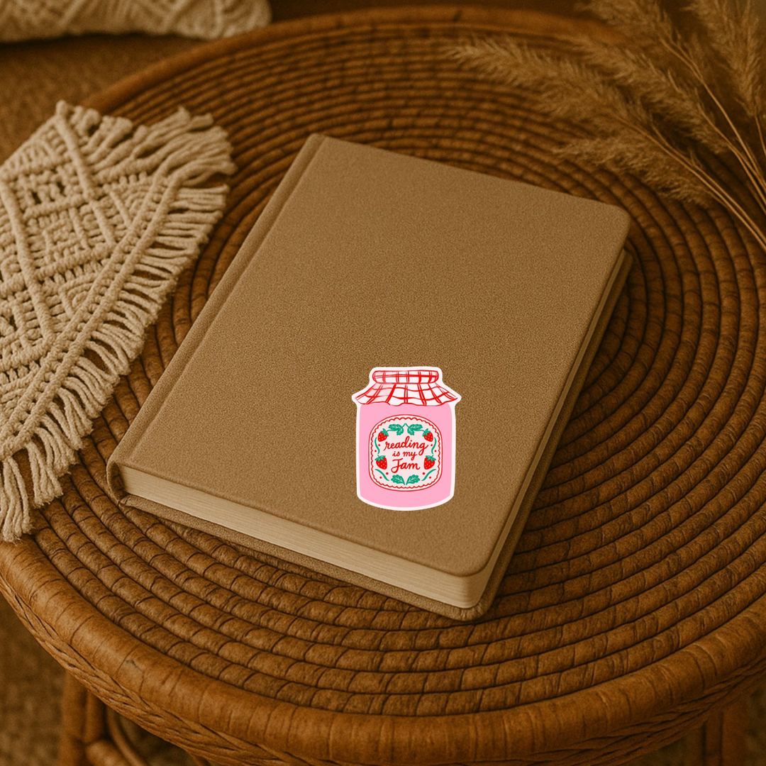Reading Is My Jam Sticker