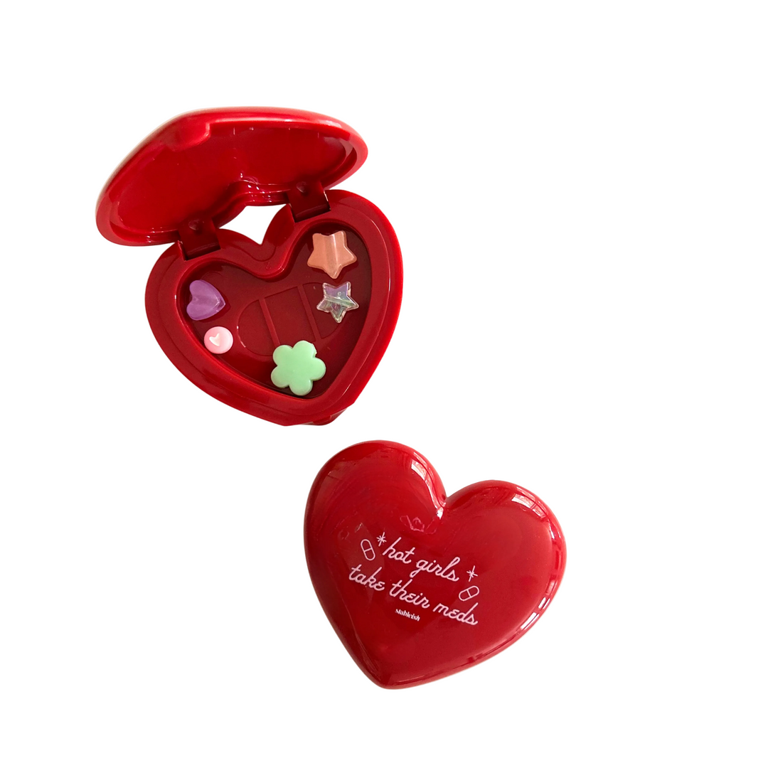 Hot Girls Take Their Meds Heart Case