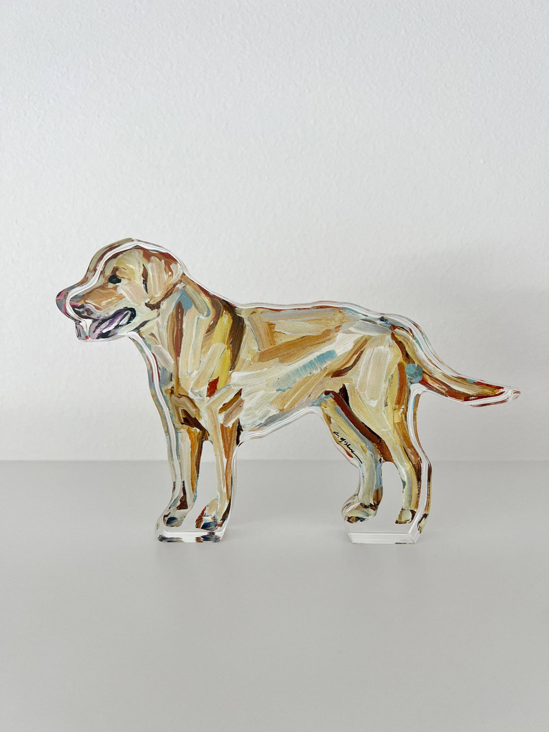 Acrylic Yellow Lab