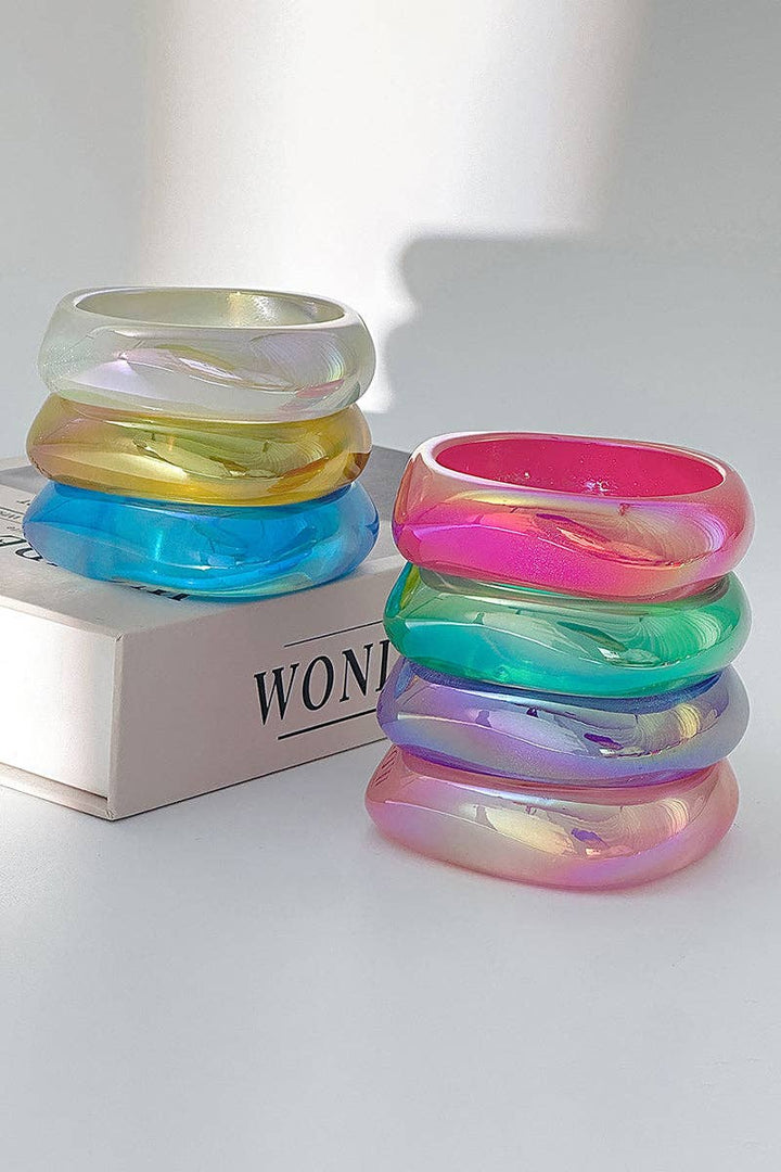 Iridescent Bracelet: White