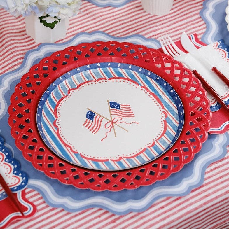 Patriotic Dessert Plates