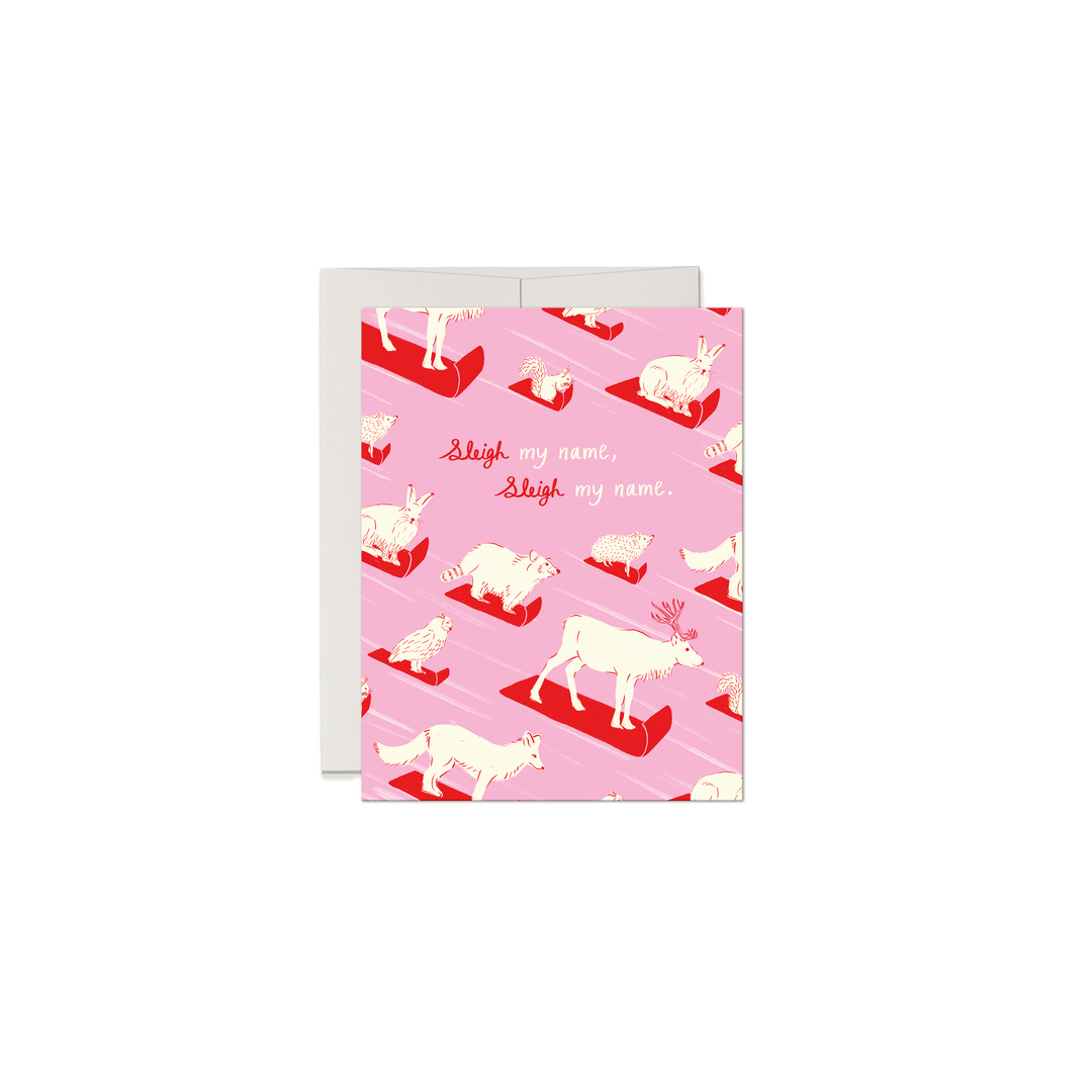 Sleigh My Name Christmas Card