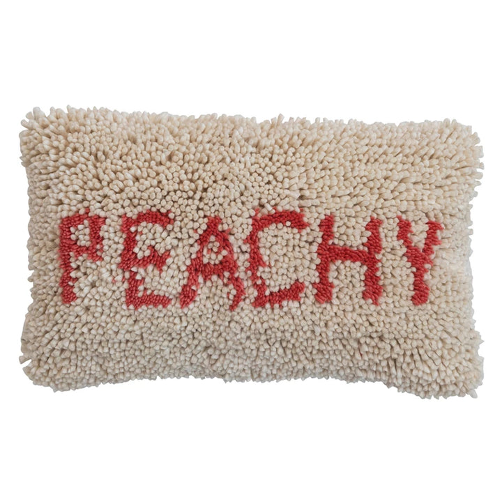 Wool & Cotton Punch Hook Lumbar Pillow