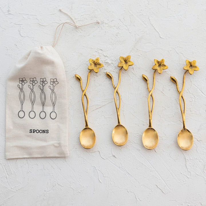 flower spoons