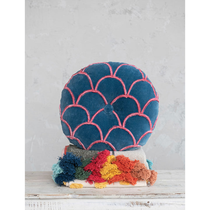 Tufted Scallop Pillow