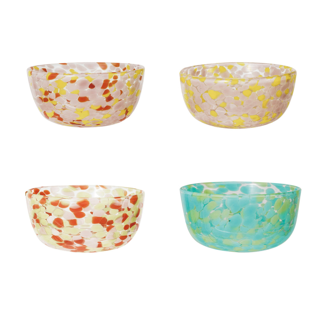 Blown Confetti Glass Bowl
