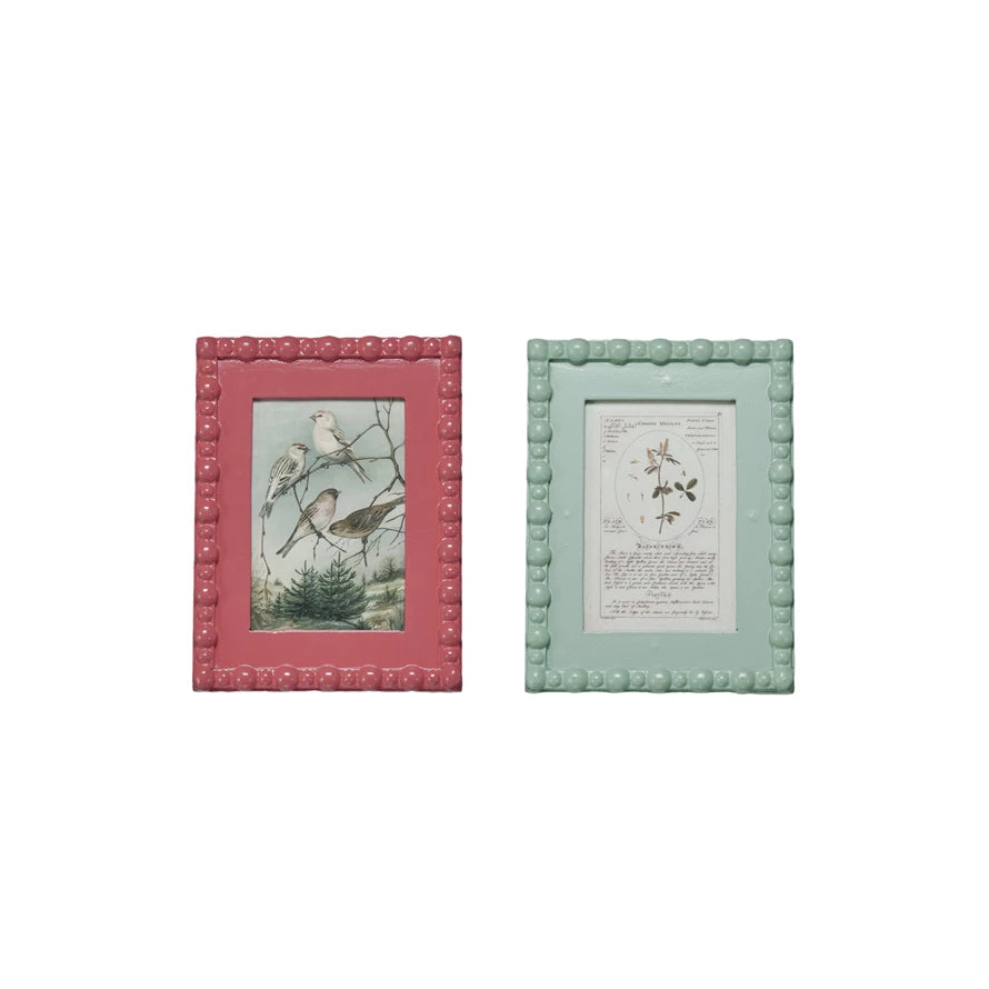 Bubble Pink/Blue Vintage Picture Frame