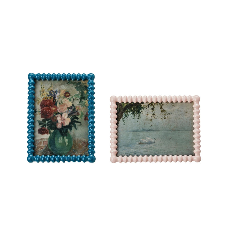 Funky Blue/Pink Vintage Picture Frame