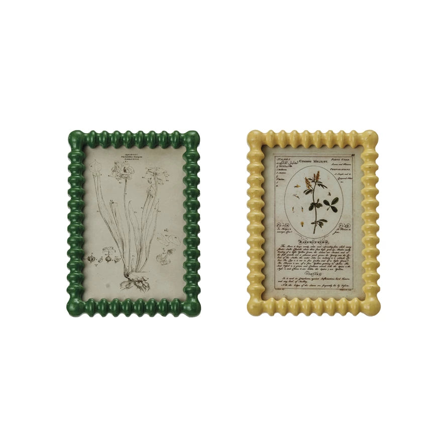 Funky Green/Yellow Vintage Picture Frame
