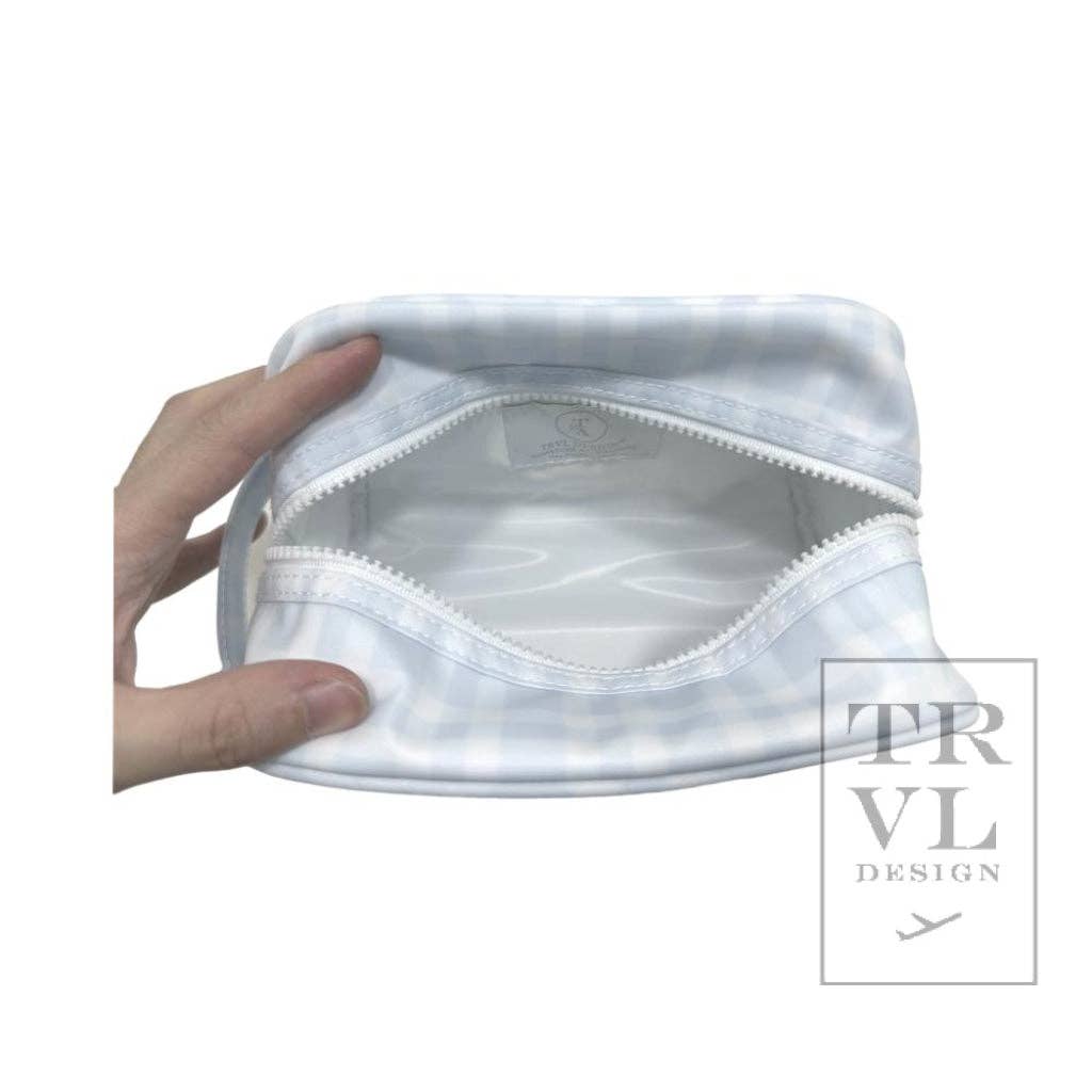 Stow It Pimlico Plaid Blue Dopp Bag