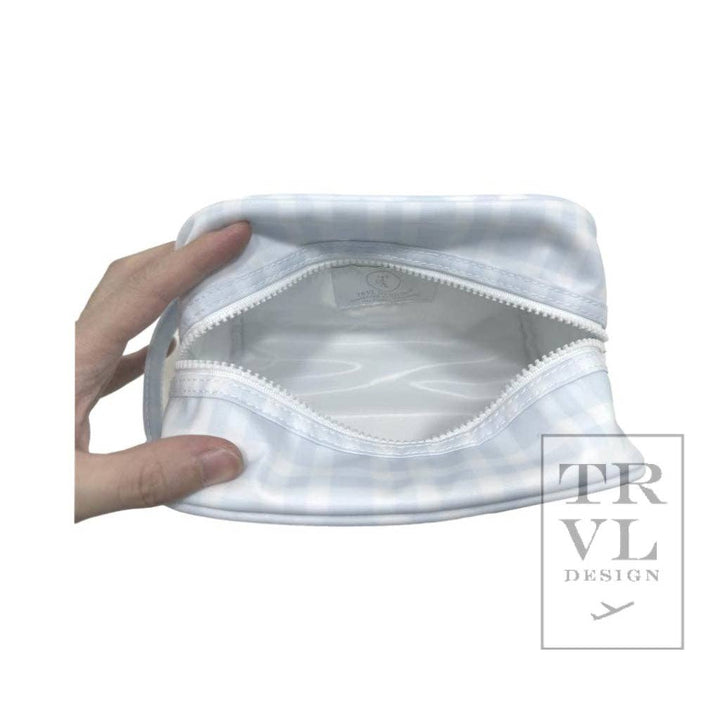 Stow It Pimlico Plaid Blue Dopp Bag