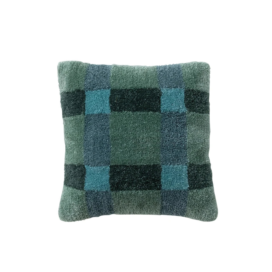 Blue/Green Plaid Pillow