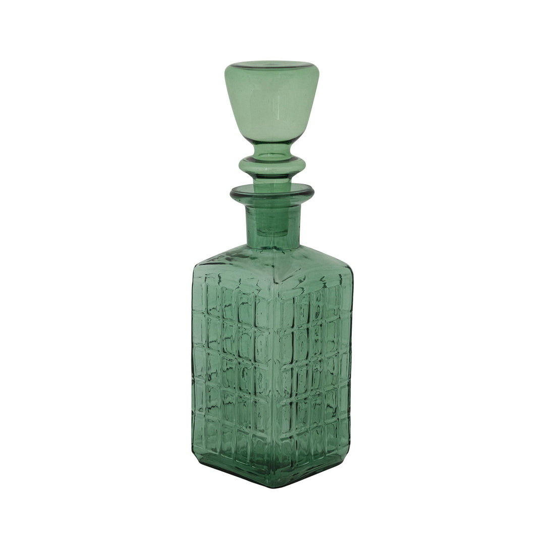 Embossed Glass Decanter