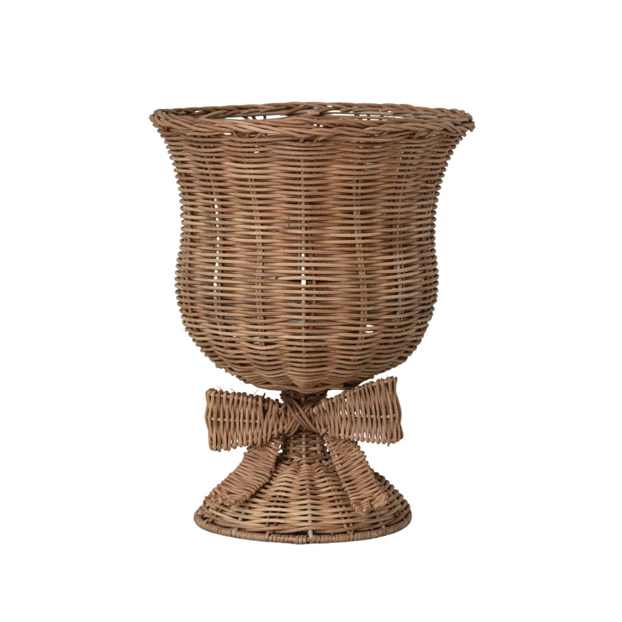 Rattan Urn