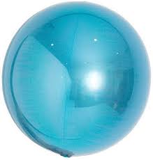 Metallic Blue Orb Balloon