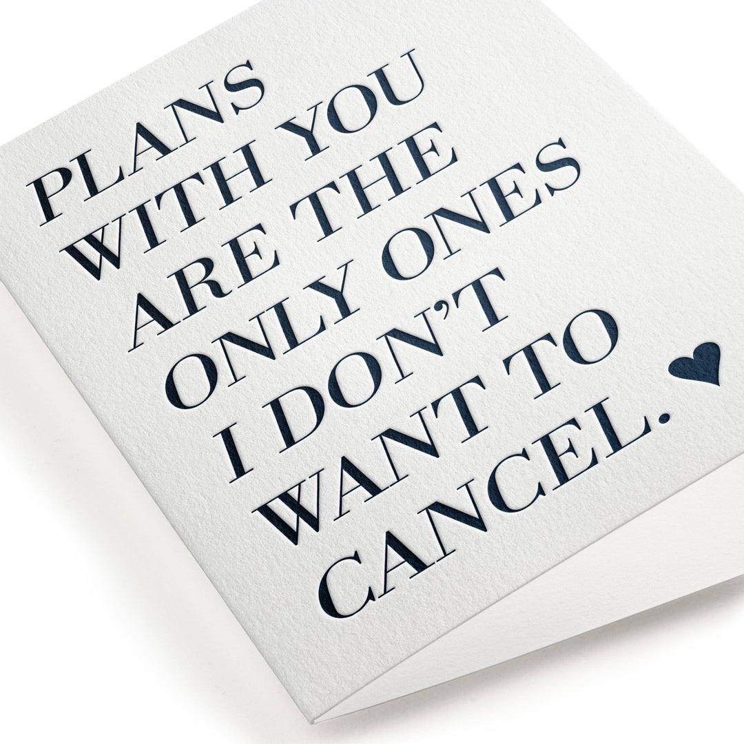 Uncancelled Plans Card