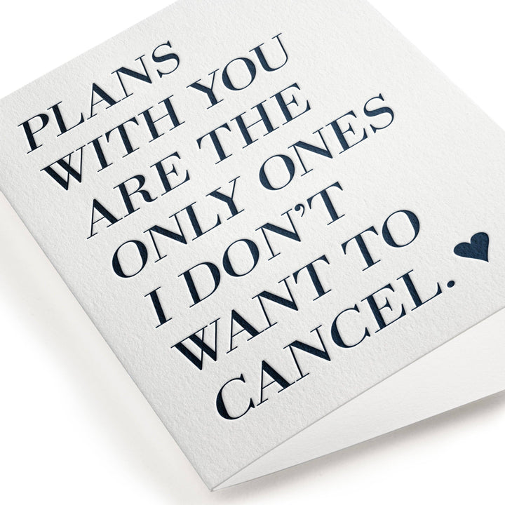 Uncancelled Plans Card