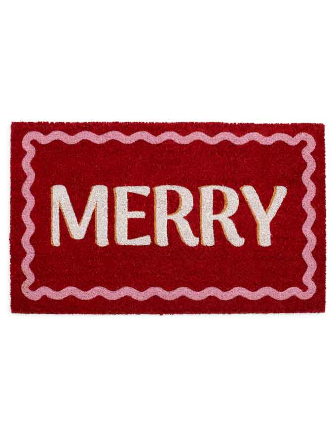 M-E-R-R-Y Doormat