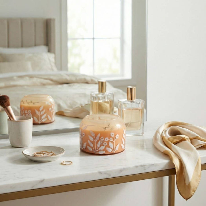 Jasmine Floral Pink Candle