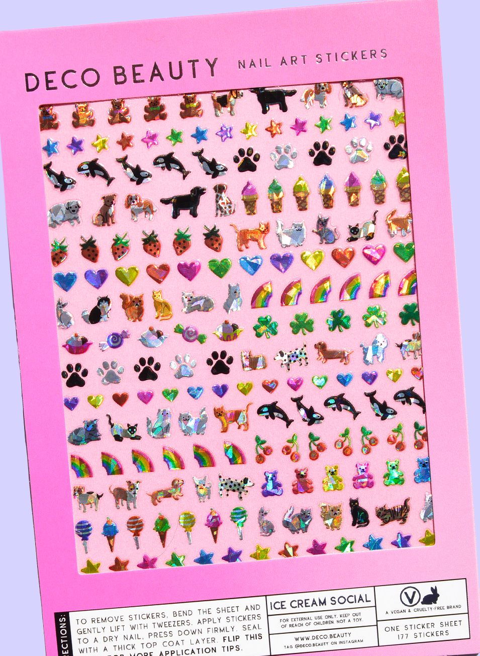 Ice Cream Social Nail Art Stickers