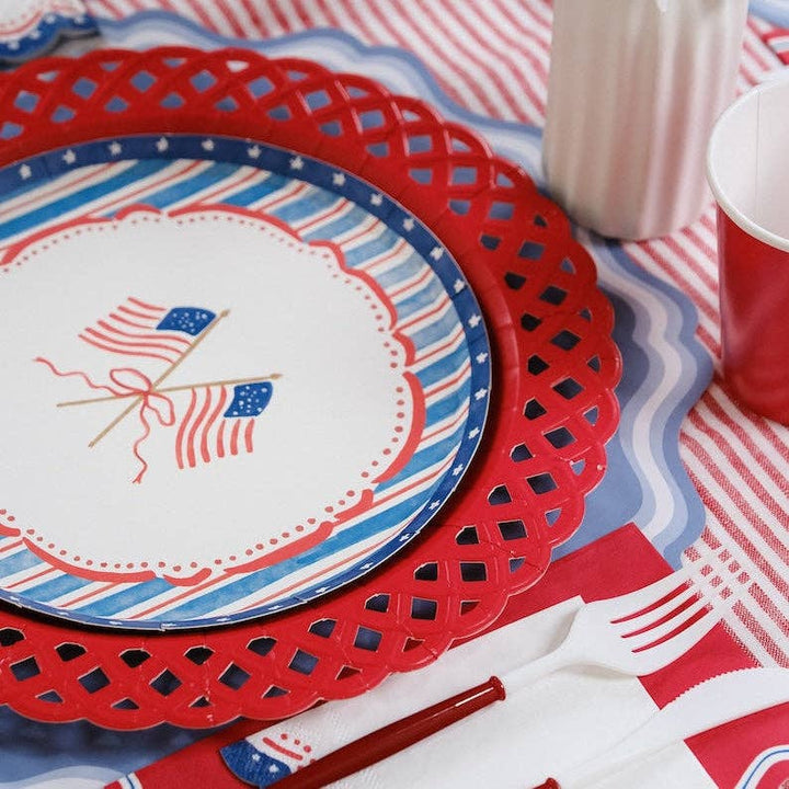 Patriotic Dessert Plates