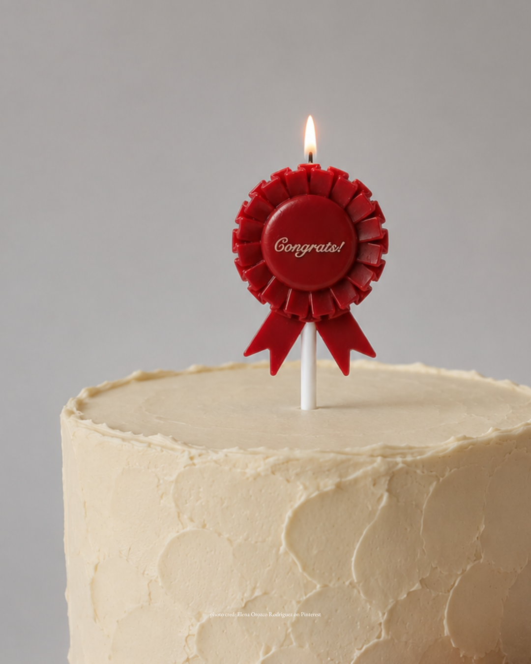 Congrats Rosette Candle