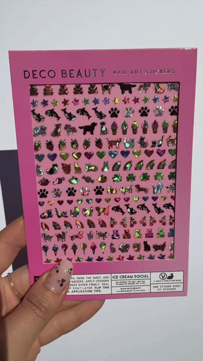 Ice Cream Social Nail Art Stickers