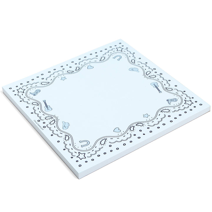 Blue Western Notepad