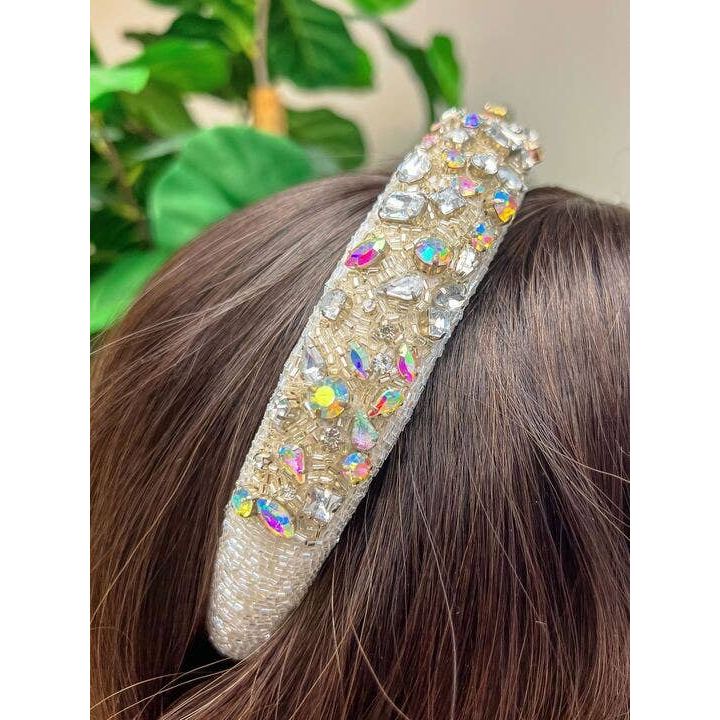 Crystal Padded Beaded Headband