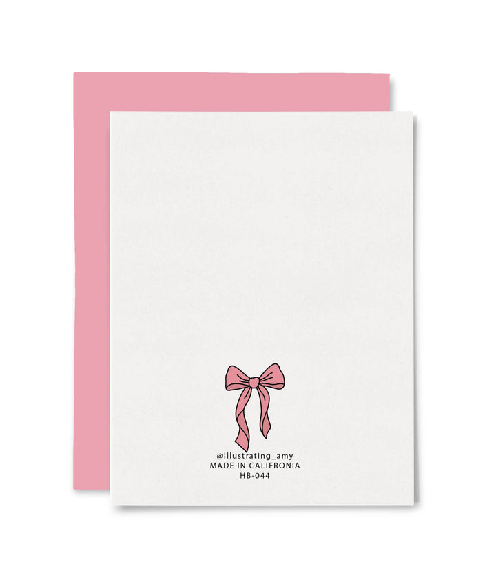 Bows Birthday Cake Card
