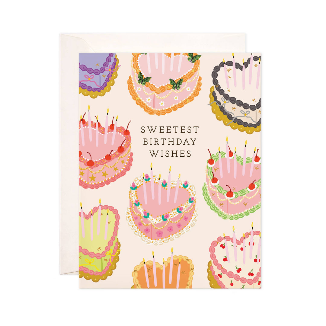 Sweetest Birthday Cakes Greeting Card