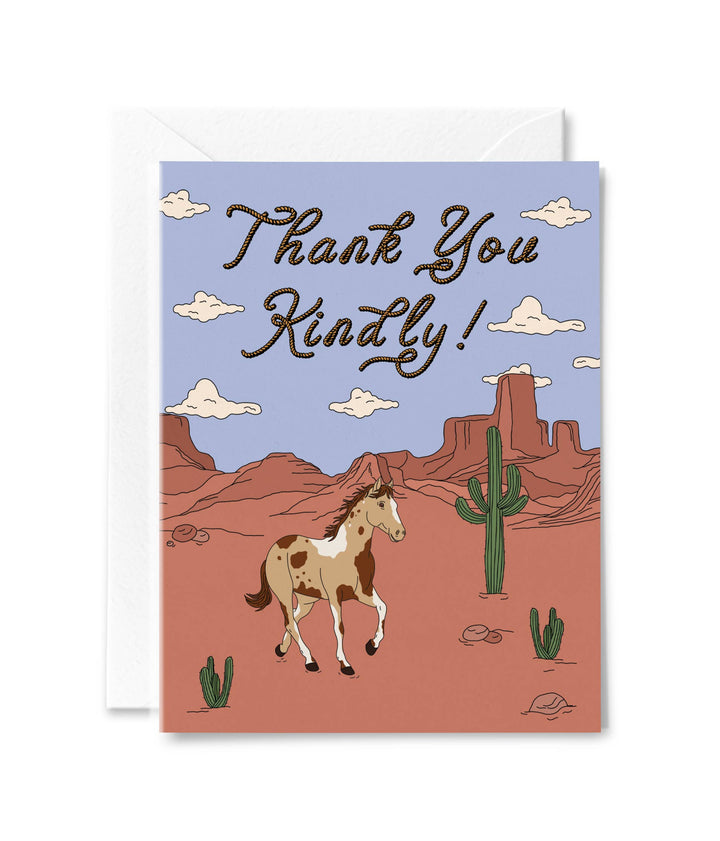 A Western Thank You Card