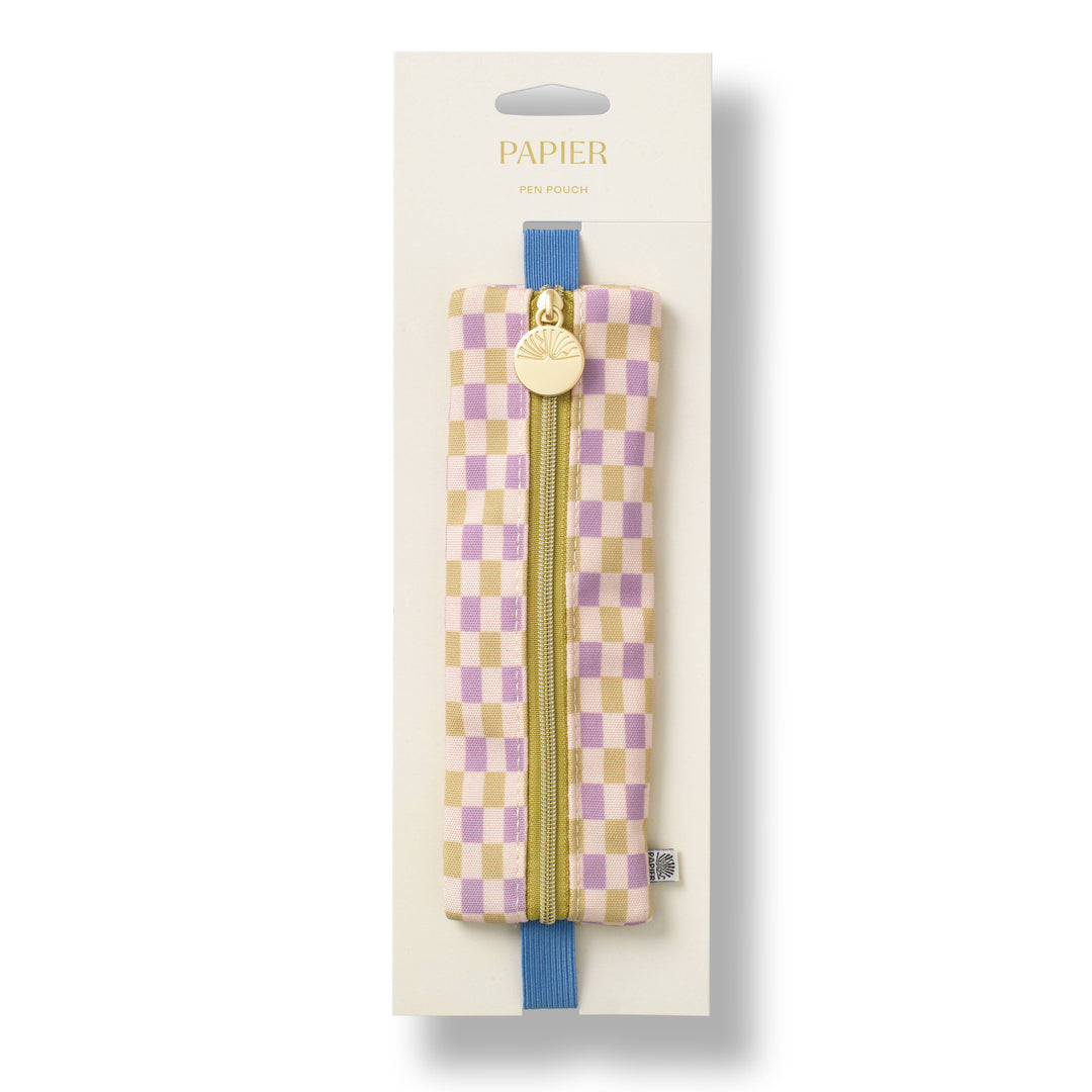 Checkered Pen Pouch