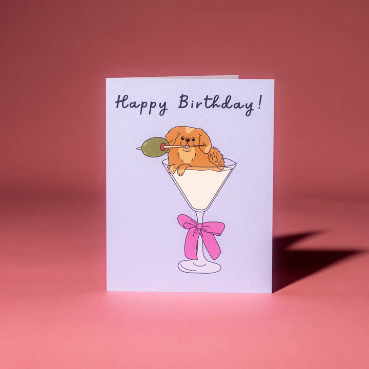 Pup-Tini Birthday Card