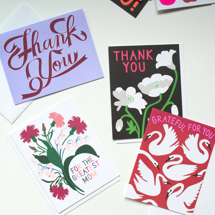Grateful for You Swans Card