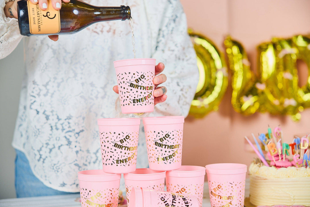 Big Birthday Energy Reusable Cups