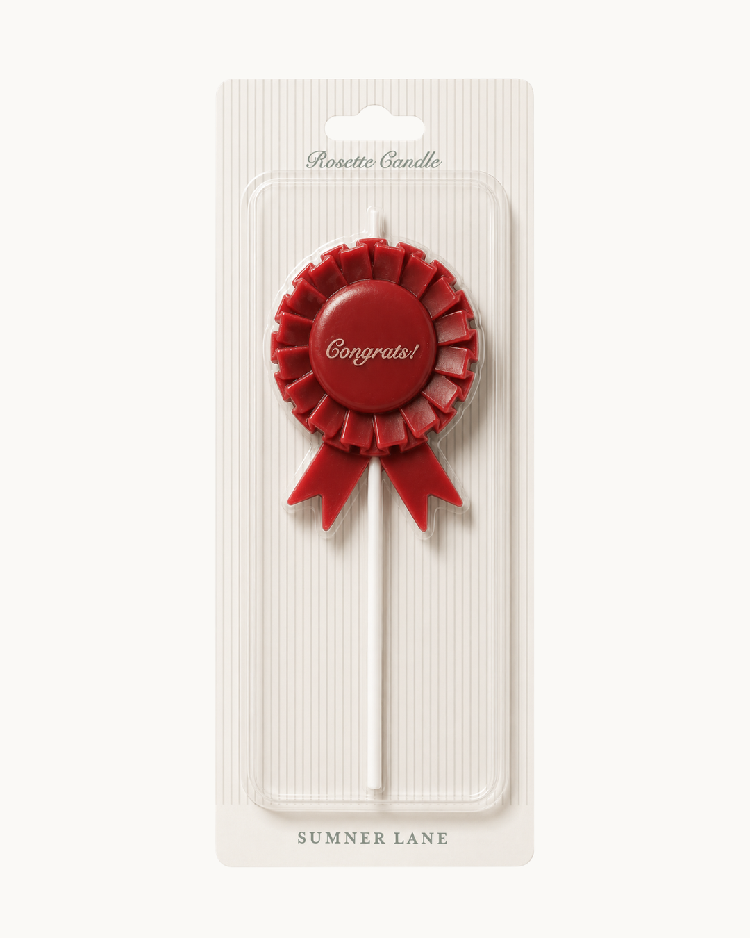 Congrats Rosette Candle