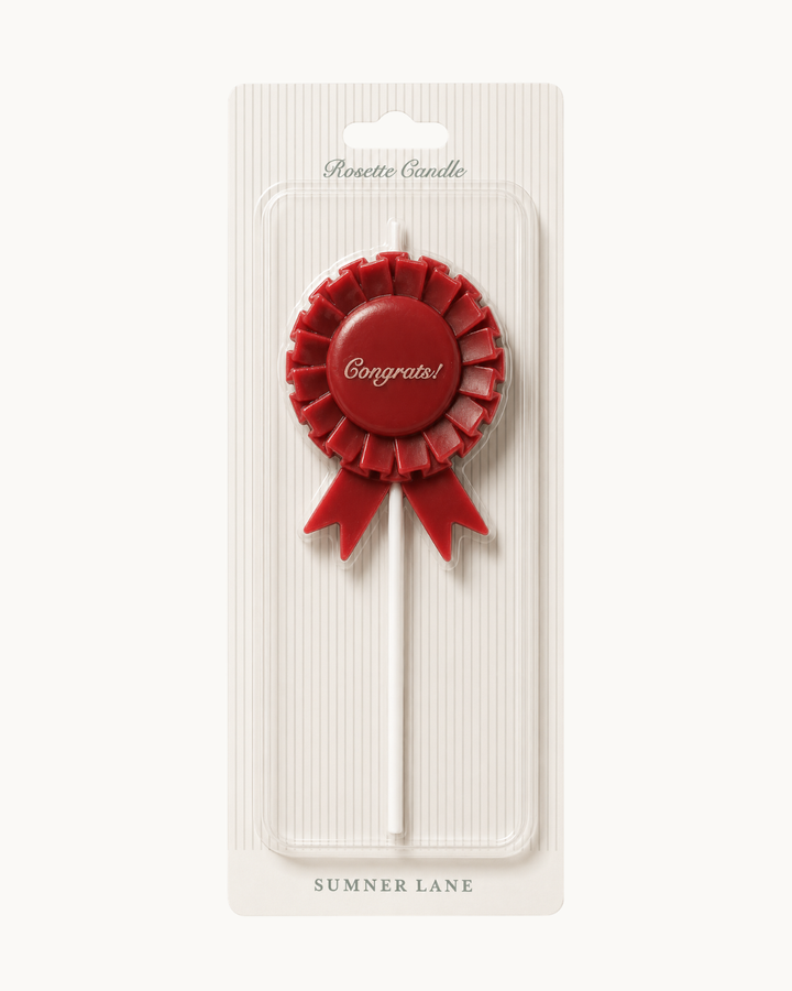 Congrats Rosette Candle