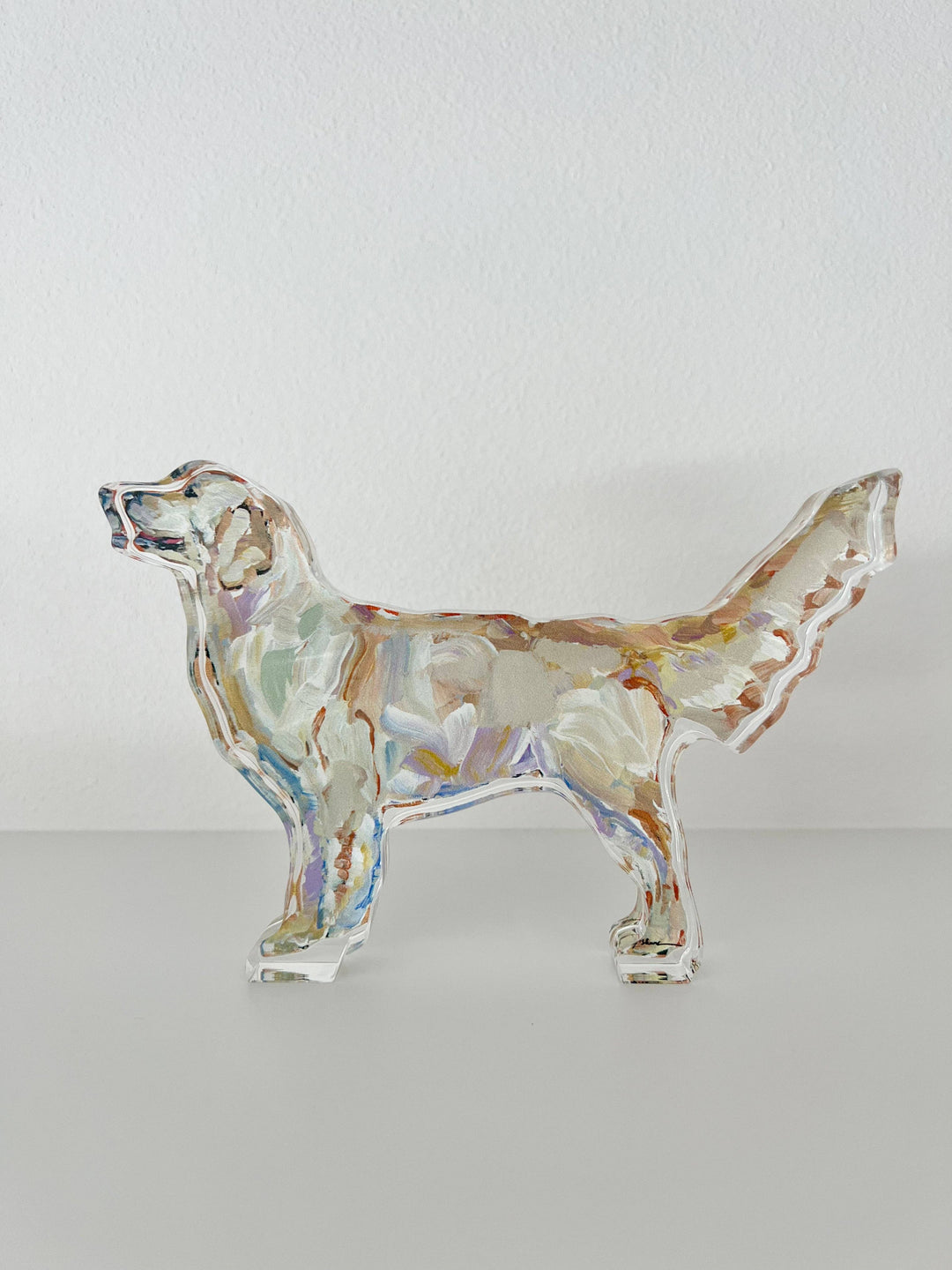 Acrylic Light Golden Retriever
