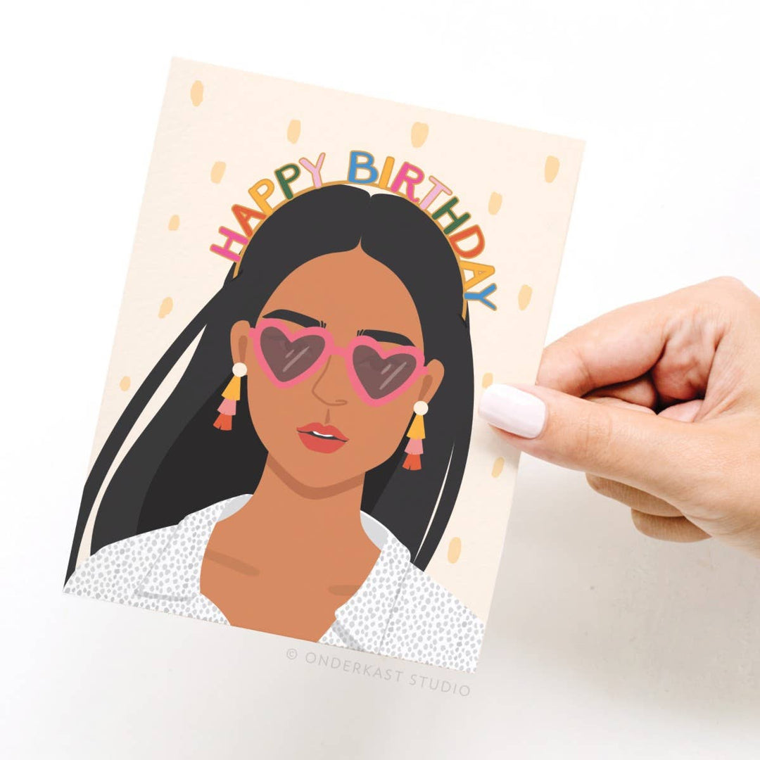 Happy Birthday Headband Card